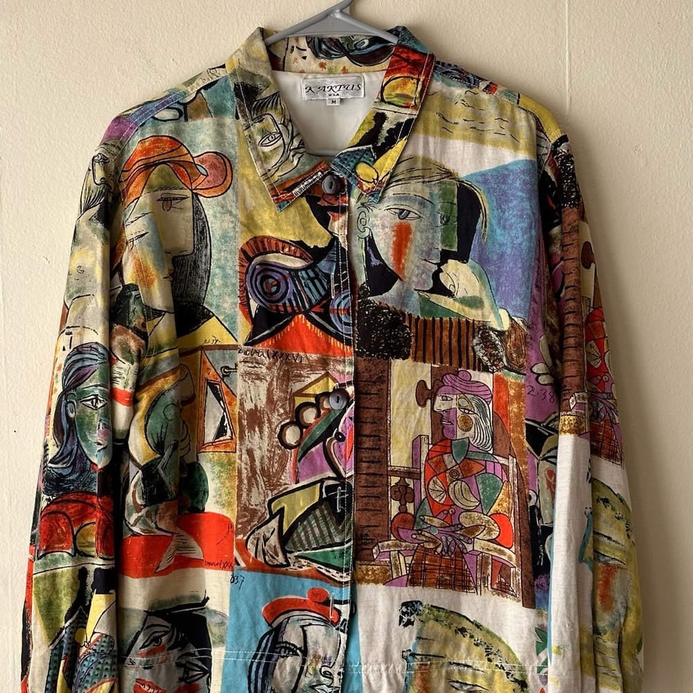 Vintage Kaktus Picasso Linen Jacket - M